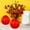 Red, variant on Tuscom Halloween Pumpkin Planter Pot, Plastic Fall Thanksgiving Decor, Two-Tone Flower Vase for Indoor Outdoor Tabletop, Windowsill, Garden Party Festive Decoration, 5.5x3.9in