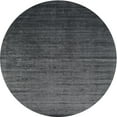 thumbnail image 1 of Ahgly Company Indoor Round Contemporary Mist Blue Abstract Area Rugs, 5' Round, 1 of 6
