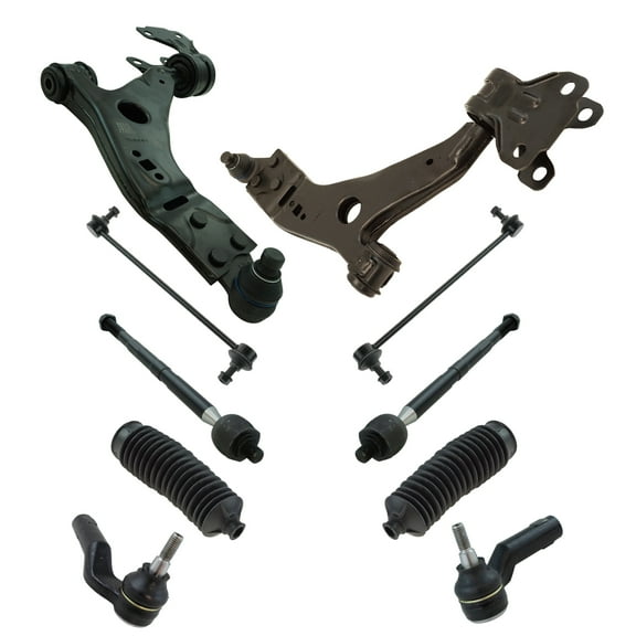TRQ 10pc Steering Suspension Kit Control Arms Tie Rods Sway Bar End Links PSA50221 Fits select: 2013-2019 FORD ESCAPE