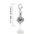 thumbnail image 2 of Scottish Spirit of Alba Thistle Celtic Knot Art Sterling Silver Clip-On Charm, 2 of 3
