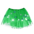 thumbnail image 5 of Glimmering Sequin LED Light Up Half Skirt Tutu With Starry Netting For Adults Sparkling Party Wear Dance Skirts for Women Skater Skirt plus Size Linen Skirt Ballet Skirts for Girls Rip Skirt Length 2, 5 of 5