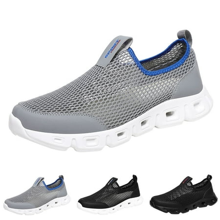 

PEASKJP Men s Casaul Sneakers Sport Sneakers Casual Outdoor Trainers Sneakers Lace-up Sneakers Black 10