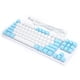 thumbnail image 4 of Teclado de computadora de 87 teclas, periféricos de computadora mecánicos ligeros mixtos para computadora portátil de escritorio K100Style 2, 4 of 12