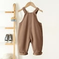 thumbnail image 4 of REDARER Boys Corduroy Overalls Dungarees for Kids Soft and Overall Pants with Adjustable Straps for and Casual Wear Durable and Childrens Overalls,Size:6-12 Months, 4 of 7