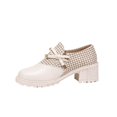 thumbnail image 2 of Willtoo Women's chunky PU Faux Leather Shoes with Bow Slip On Casual Daily Wear Loafers Rubber Sole Cute Casual Dress Footwear, 2 of 5