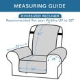thumbnail image 2 of Recliner Cover Reversible Sofa Slipcover Furniture Protector Water Resistant 2 Inch Wide Elastic Straps Recliner Chair Cover Pets Fit Sitting Width Up to 30" (Oversized Recliner, Ivory/Beige), 2 of 7