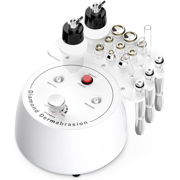 Diamond Microdermabrasion Machine Kit - 3 in 1 Multifunctional Dermabrasion Facial Skin Care Device with Vacuum Spray