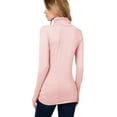 thumbnail image 6 of Niobe Clothing Womens Basic Long Sleeve Turtle Neck T-Shirt Top, 6 of 6