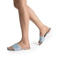 thumbnail image 3 of Dream Pairs Women’s Fashion Slide Sandals – Casual Slip-On Flats with Printed Footbed, 3 of 7
