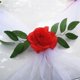 thumbnail image 4 of Boda coche flor placa cinta arco conjunto coche cabeza decoración suministros boda decoración seda hilo flor (blanco), 4 of 4