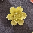 thumbnail image 3 of Amaiiu Ceramic Flowers Three-dimensional Flower Wall Hanging Home Pastoral Crafts TV Office Art Ornaments Background Mural Yellow Small, 3 of 6