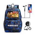 thumbnail image 1 of Mochila antirrobo con USB para mujer, bolso escolar de lona con cielo estrellado para adolescentes, estudiantes, niños y niñas, 1 of 4