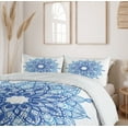 thumbnail image 6 of Ambesonne Blue Mandala Duvet Cover Sets, Ethnic Ornament Flower, 2-King, Azure Blue Deep Sky Blue, 6 of 7