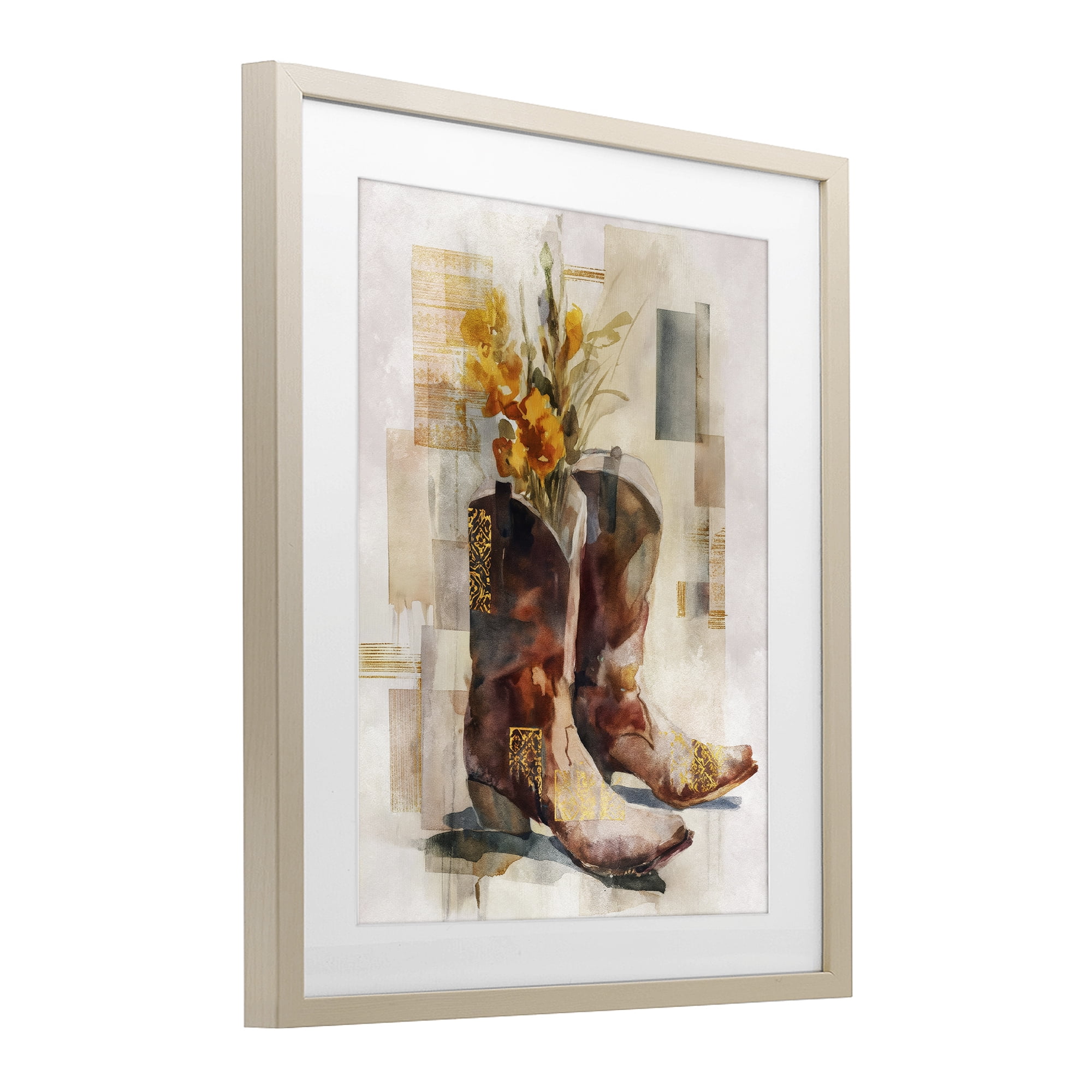 Stupell Industries Western Roots & Blooms Birch Framed Print Under Glass, design by Svetlana Aleynikova