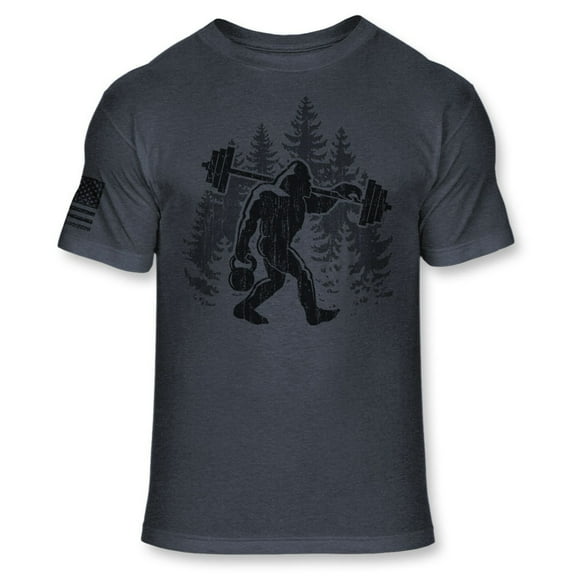 Bigfoot Weight Lifting T-Shirt - Funny Sasquatch Gym Workout shirt Bigfoot Weight Training - Work Out shirt Athletic Blend Tee Shirt - A283