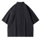 thumbnail image 3 of pstuiky camisetas camisas para hombre, Camisa de manga corta con botones de color liso para hombre camisetas de hombre l, 3 of 3