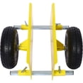 thumbnail image 5 of Heavy Duty Panel Dolly Slab Dolly with Handle & 2 10" Pneumatic Wheels, 600LBS Load Capacity for Drywall Sheet Heavy Appliance & Material Handling All Terrain Moving Cart Panel Dolly - Yellow, 5 of 7