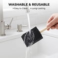 thumbnail image 3 of 5 Wood-Handle Sponge Paint Brushes, 2 Inch Foam Brushes for Detailed Painting, Dyeing, Large Area Coverage and DIY Craft Projects, Black, 3 of 5