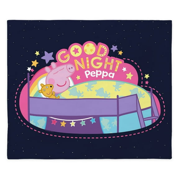 CafePress - Peppa Pig: Good Night Peppa - King Duvet Cover, Printed Comforter Cover, Unique Bedding,