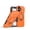 Orange, variant on Dteck Protective Phone Case for iPhone 16,Shockproof TPU+PC Case Slide Camera Cover 360° Ring Stand Back Cover, Red