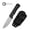Black, variant on CIVIVI Jencks Fixed Blade Knife with Black Kydex Sheath & T-Clip, Tactical Knife with 3.54" Black Stonewashed 14C28N Blade OD Green G10 Handle C24051-2, With 1PC Black Lanyard