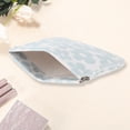 thumbnail image 2 of Bolsos Únicos 1 Pc Bolsa Cosmética para Mujeres con Cierre a Presión para Vacaciones y Actividades al Aire Libre Azul PU, 2 of 3