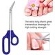 thumbnail image 4 of 2 pack de cortaúñas de mango largo, tijeras compatibles con las personas mayores, tijeras para cutículas de punta, cortador de uñas, cortador de uñas de acero inoxidable Afortunado Sencillez, 4 of 5