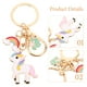 thumbnail image 3 of OUNONA Llavero Con Colgante De Unicornio Rosa De Aleación Y Decorativo Y Encantador, 3 of 8
