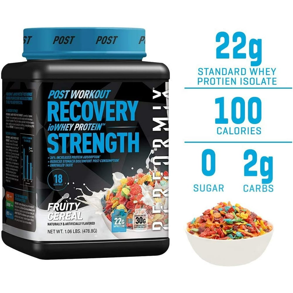 Performix Ingredient Optimized Whey Protein, Post Workout Recovery, Fruity Cereal, 18 Servings
