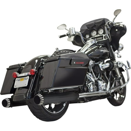 Bassani 4" QNT Black Slip-On Mufflers (1F7QNT5B)