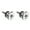 Bright silver, variant on Set of 2 Guitar Strap Locks Antislip Buttons Metal Strap Lock Buttons Guitar Strap Buttons for Electric Guitar and Bass