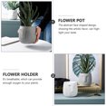 thumbnail image 4 of 1 Pce Pot de Fleurs en Céramique Abstraite en Forme de Visage avec Trou Ornement Maison, 4 of 8