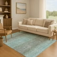 thumbnail image 7 of Addison Rugs Mayfield Premium Machine Washable Transitional Geometric Teal Rectangle Rug, 10' x 14', 7 of 7