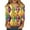 Yellow #33, variant on Dresfit Mardi Gras Shirts Women V Neck Graphic Holiday Tunic Top 2026 Sequin Glitter 3/4 Sleeve Parade T-Shirt Plus Size Party Blouse Green 2XL