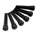 thumbnail image 4 of Musiclily Pro Slotted Ebony Acoustic Guitar Bridge Pins, Black (Set of 6), 4 of 5
