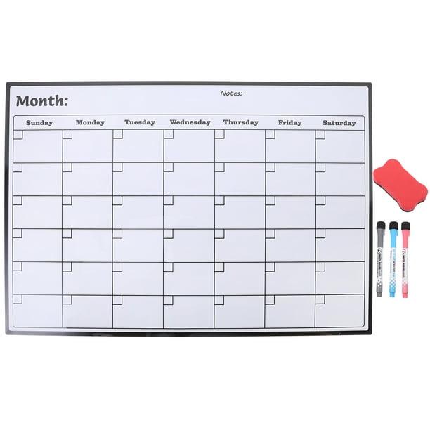 WORGEOUS Calendario magnético pizarra borrachera seca calendario calendario mensual calendario