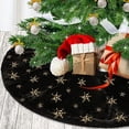 thumbnail image 2 of Falda de Árbol de Navidad Atiming Piel Sintética Negra 78 cm, 2 of 7