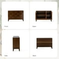 thumbnail image 6 of Tina's Home 45" Sideboard Buffet with 3 Wooden Doors for Living Room Entryway Bedroom Walnut, 6 of 9