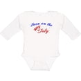 thumbnail image 3 of Inktastic Born on the 4th of July Boys or Girls Long Sleeve Baby Bodysuit, 3 of 5