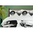 thumbnail image 4 of Ambesonne Black White Duvet Cover Sets, Funny Skull Band, 2-King, Black White, 4 of 6