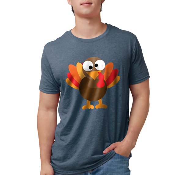 CafePress - Funny Thanksgiving Turkey T Shirt - Mens Tri-blend T-Shirt