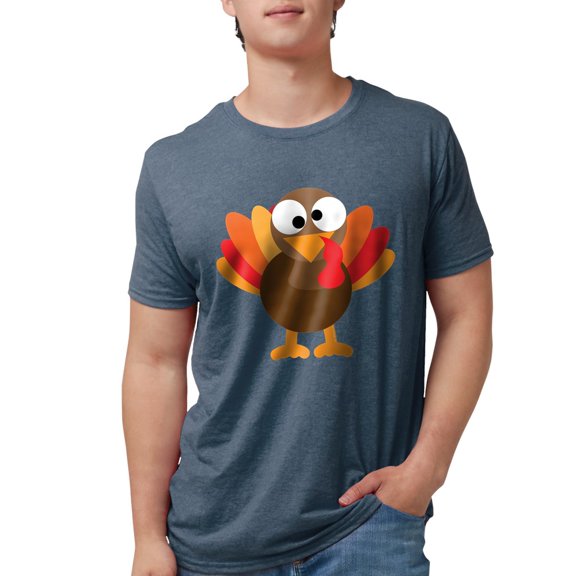CafePress - Funny Thanksgiving Turkey T Shirt - Mens Tri-blend T-Shirt