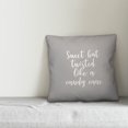 thumbnail image 2 of Creative Products Sweet But Twisted Like A Candy Cane in Gray 18x18 Spun Poly Pillow, 2 of 2