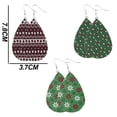 thumbnail image 2 of Christmas Faux Leather Earrings，Christmas Dangle Earrings, 2 of 5