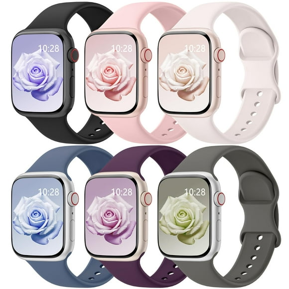 Brazaletes deportivos compatibles con el Apple Watch HEARTBOOM, paquete de 6