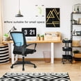 thumbnail image 4 of Ergonomic Office Chair Desk Chair Mesh Computer Chair Rolling Swivel Modern Executive Chair Adjustable Stool Back Support for Home, Office, Blue, 4 of 7