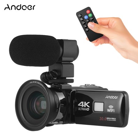 Andoer 4K Ultra HD WiFi Digital Video Camera Camcorder DV Recorder 16X Zoom 3.0