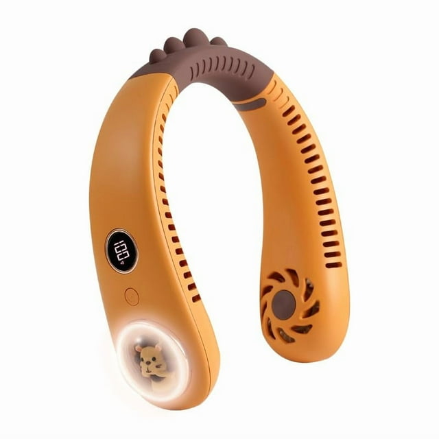 Ventilador de cuello FANSEXPERT para niños, recargable, 2400 mAh, 3 velocidades