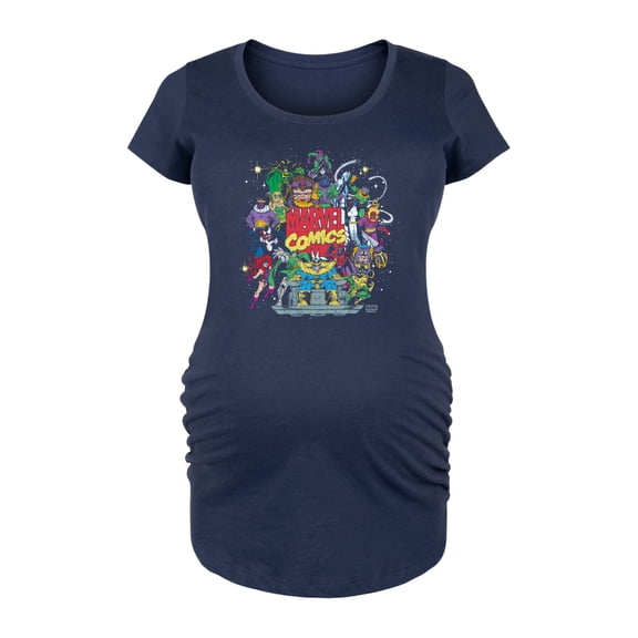 Marvel - Villian Collage - Women's Maternity Scoop Neck Graphic T-Shirt