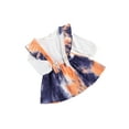 thumbnail image 6 of Seyurigaoka Toddler Girls Outfits Sets White Long Sleeve Blouse Tie Dye Suspender Skirt 2 Pcs Clothes, 6 of 6